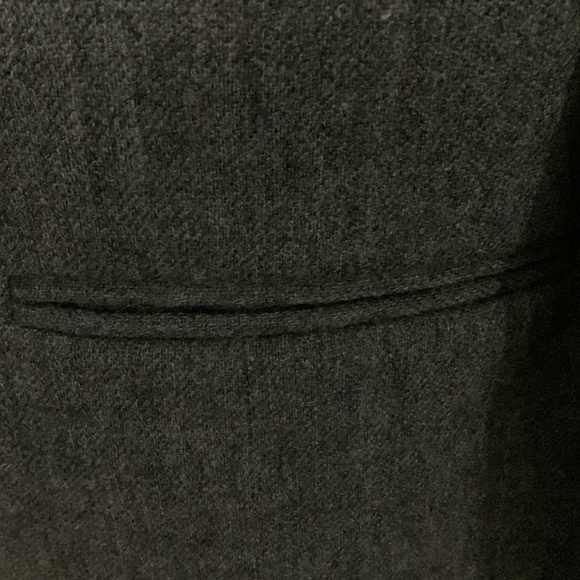 Sag Harbor 100% Wool Heathers Charcoal One Button Blazer Jacket Size 14 - Picture 3 of 5